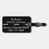 Tiere und Autos Gepäckanhänger (Rückseite horizontal)