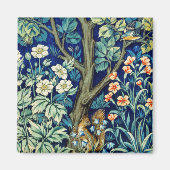 Tiere und Blume, Wald, William Morris Magnet (Vorne)
