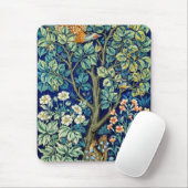 Tiere und Blume, Wald, William Morris Mousepad (Mit Mouse)