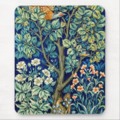 Tiere und Blume, Wald, William Morris Mousepad (Vorne)