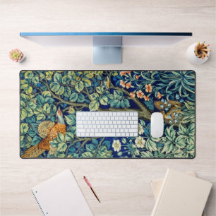 Tiere und Blume, Wald, William Morris Schreibtischunterlage