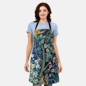 Tiere und Blume, Wald, William Morris Schürze (Getragen)