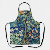 Tiere und Blume, Wald, William Morris Schürze (Vorderseite)