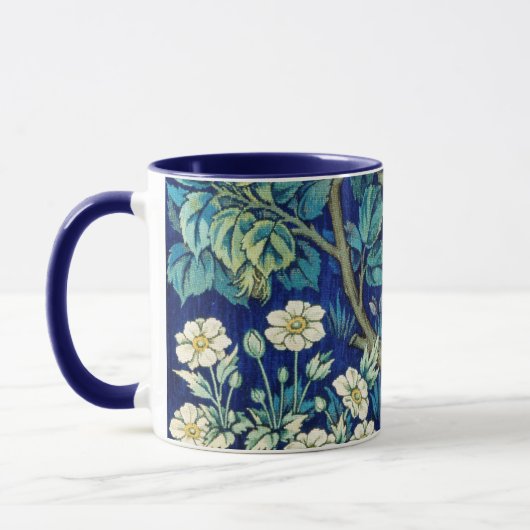Tiere und Blume, Wald, William Morris Tasse (Links)