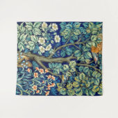 Tiere und Blume, Wald, William Morris Wandteppich (Vorderseite (Horizontal))