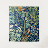 Tiere und Blume, Wald, William Morris Wandteppich (Vorderseite)