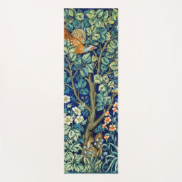 Tiere und Blume, Wald, William Morris Yogamatte