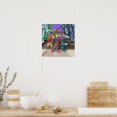 Tiere und Hüte Poster (Küche)