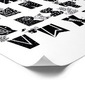 Tiere und Maßnahmen Alphabet Educational Kinderzim Poster (Ecke)