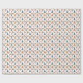 Tiere und Teepe-Wrapping Paper Geschenkpapier (Flach)