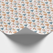 Tiere und Teepe-Wrapping Paper Geschenkpapier (Ecke)