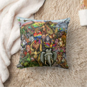 Tiere und Tiere Kissen (Decke)