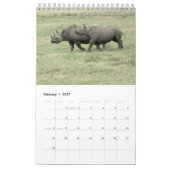 TIERE von Afrika-Kalender 2015 1-Pg. Kalender (Feb 2027)