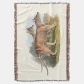 Tiere von Australien der tasmanische Tiger Decke (Vorderseite Vertikal)