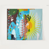 Tiere Wandteppich (Vorderseite (Horizontal))