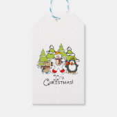 Tiere Weihnachten Geschenkanhänger (Vorderseite)