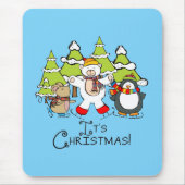 Tiere Weihnachten Mousepad (Vorne)