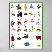 TIERE WELTWEIT ABC POSTER (Vorne)