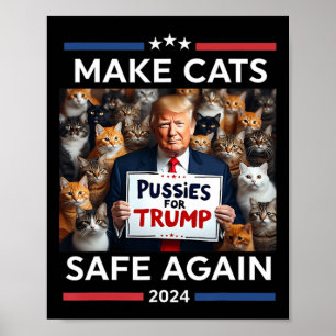 Tiere wieder sicher machen Trump rettet unsere Hau Poster