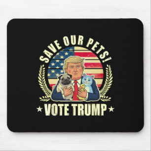 Tiere wieder sicher machen Wähle Trump Vance 2024 Mousepad