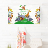 Tiere Wild One Jungle Grüne Safari Winter Banner (Insitu)