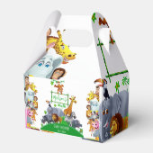 Tiere Wild One Jungle Grüne Safari Winter Geschenkschachtel (Rückseite)