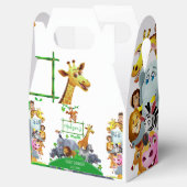 Tiere Wild One Jungle Grüne Safari Winter Geschenkschachtel (Geöffnet)