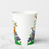 Tiere Wild One Jungle Grüne Safari Winter Pappbecher (Links)