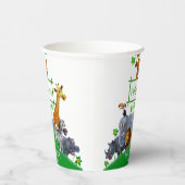 Tiere Wild One Jungle Grüne Safari Winter Pappbecher (Rechts)