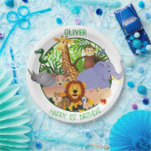 Tiere Wild-One-Jungle-Safari Für Kinder Pappteller (Party)