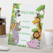 Tiere Wild-One-Jungle-Safari Für Kinder Sockelschild (In Situ)