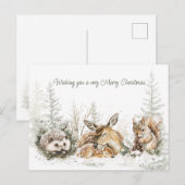 Tiere Winter Wald Weihnachten (Vorne/Hinten)