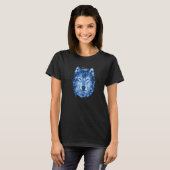 Tiere Wolf Kopf Wasserfarbe T-Shirt (Vorne ganz)