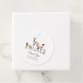 Tiere Woodland Baby Dusche Vielen Dank Geschenkanhänger (Beispiel)