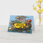 Tiere Xings Karte (Gelbe Blume)