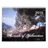 Tiere Yellowstonegewohnheit Druckkalenders Kalender (Titelbild)