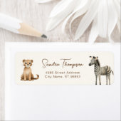 Tiere Zebra Lion Safari Rücksendeadresse (Insitu)