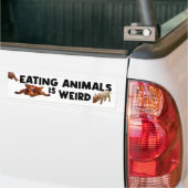 Tiere zu essen ist komisch, Veganer Aktivismus Autoaufkleber (Auf Lkw)