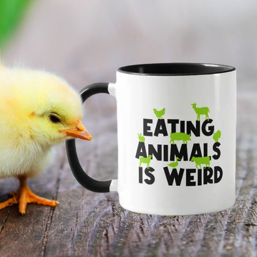 Tiere zu essen ist komisch, Veganer Aktivismus Tasse