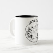 Tiere Zweifarbige Tasse (Vorderseite Links)