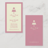 Tiered Cake Business Card - Rosa Visitenkarte (Vorne/Hinten)