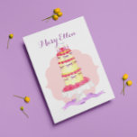 Tiered Geburtstags-Kuchen-personalisierte Karte<br><div class="desc">Gelassen,  dass Special jemand können,  gerade süß sie mit dieser reizend Karte ist,  die einen hohen,  tiered Kuchen mit Blumen darstellt. Personifizieren Sie mit einem Namen oder einem Titel (Schatz,  Mama,  etc.). 

Mitteilung ist völlig kundengerecht,  genau zu sagen,  was Sie wollen!</div>