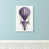 Tiered Hot Air Ballon Blue Leinwanddruck (Insitu (Holzboden))