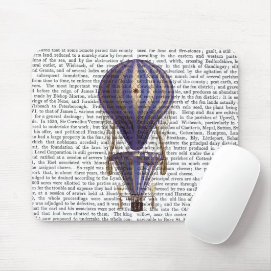 Tiered Hot Air Ballon Blue Mousepad (Mit Mouse)