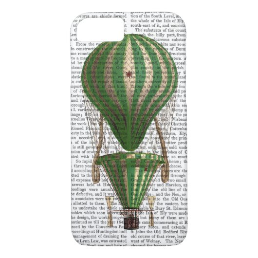 Tiered Hot Air Ballon Green Case-Mate iPhone Hülle (Rückseite)