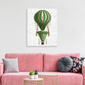 Tiered Hot Air Ballon Green Leinwanddruck (Insitu (Wohnzimmer))