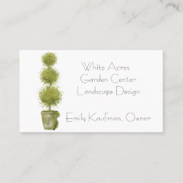 Tiered Topiary Pflanze Business Card Visitenkarte