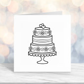 Tiered Wedding Cake Permastempel