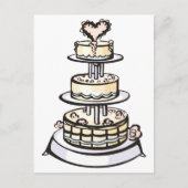 Tiered Wedding Cake Postkarte (Vorderseite)