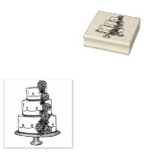 Tiered Wedding Cake Rose Verlobung Bridal Briefmar Gummistempel (Stempel)